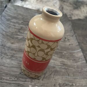 Pink Coach tumbler with large logo c logo cup thermal water bottle